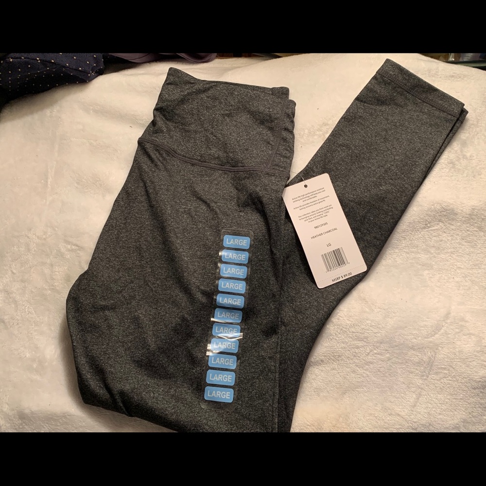 NWT, Active Life HiWaist Charcoal Leggings, Large